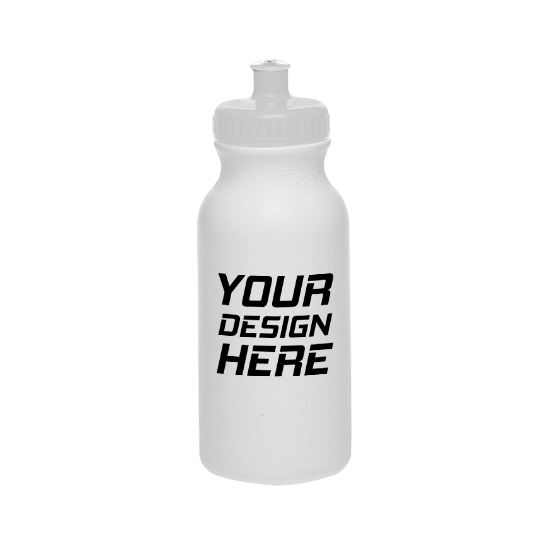 Plain White BPA free plastic water bottle in White by EQUA – EQUA -  Sustainable Water Bottles