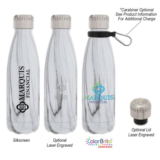 Swiggy Stainless Steel Bottle Gift Set 16oz with Logo 