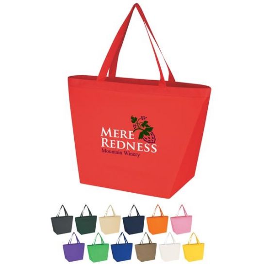 Custom Non Woven Budget Shopper Tote Bag 112048 