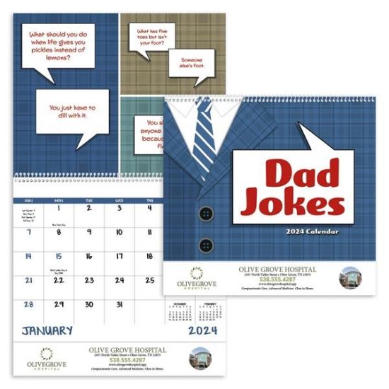 Dad Jokes 2024 Spiral Calendar 134040