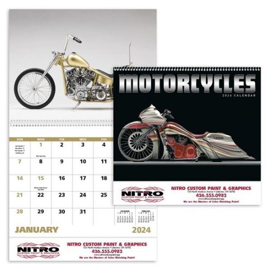 Motorcycles 2024 Calendar 134542