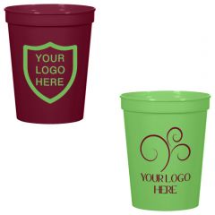 Frosted Plastic Stadium Cup 16 oz. Set of 10, Bulk Pack