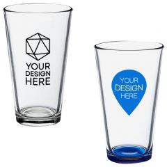 Engraved Personalized 16 oz. Pint Glasses - Add Your Logo