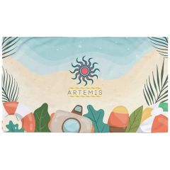 60 Inch  X 35 Inch  Dye Sublimated Large Beach Towel