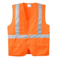 Cornerstone - Ansi 107 Class 2 Mesh Back Safety Vest.