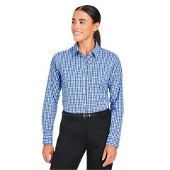 Devon & Jones Crownlux Performance Ladies' Gingham Shirt