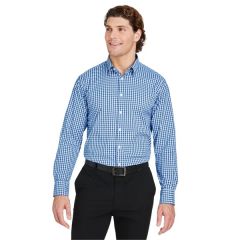 Devon & Jones Crownlux Performance Men's Gingham Shirt