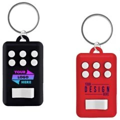 HakoGiftDesign Custom Logo Printed Keychain Bulk Order - Personalized Key Chain with Logo Wholesale - Two Side Logo Keyring - Logo Keychain for Company