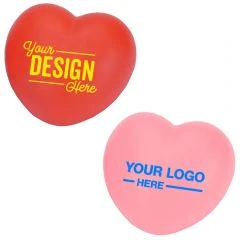 Logo Heart Stress Relievers (3 x 3 x 2)