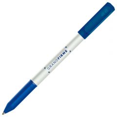 Paper Mate Write Bros Stick Pen White Barrel Blue Ink