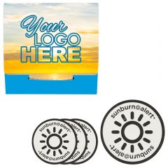 Sunburn Alert Uv Color-Changing Sticker With Custom Pack