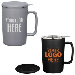 Custom Coffee & Travel Mugs – Add Your Logo –