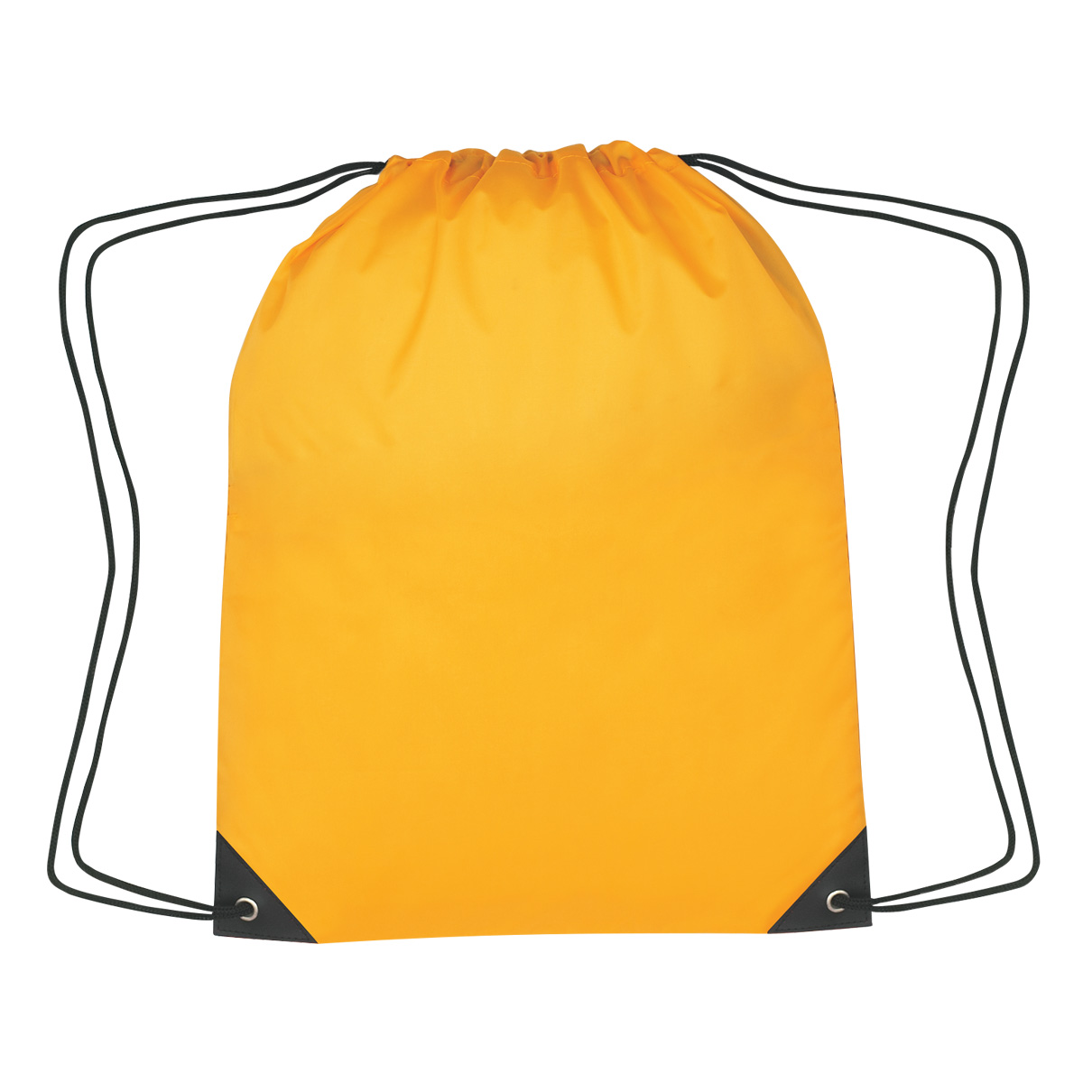 Drawstring Sports Bag w/ Zipper & Earphone Slot (13.5x18)