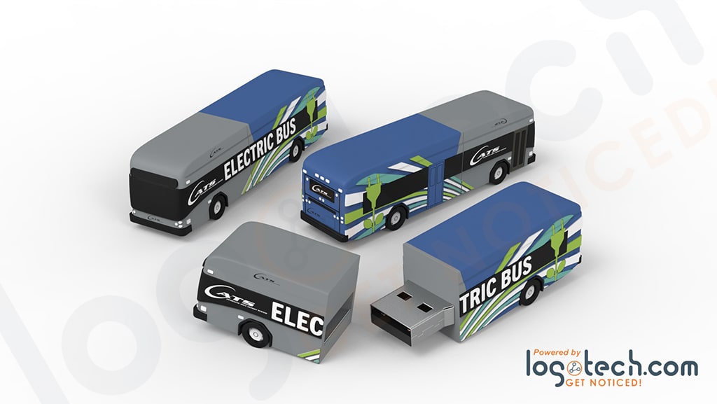 Electric Bus USB Flash Drive